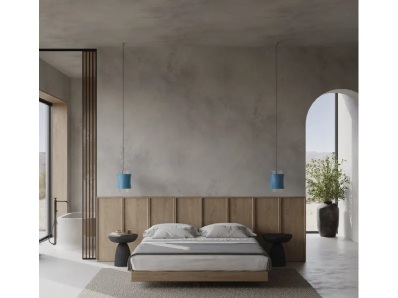 Lampada a sospensione Fez in metallo e vetro di Prandina