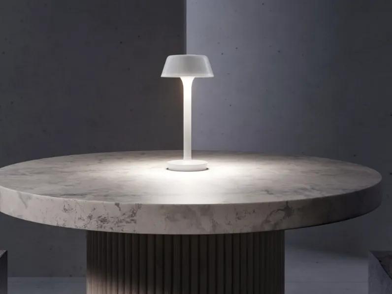 Lampada ricaricabile da tavolo Firefly in the Sky in metallo di Panzeri