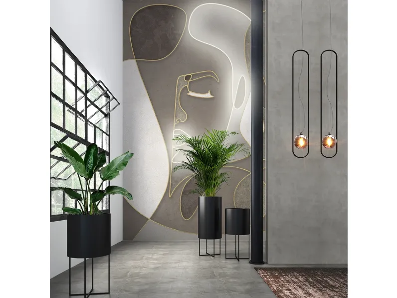 Lampada Flash a parete in materiale siliconico di Adriani e Rossi