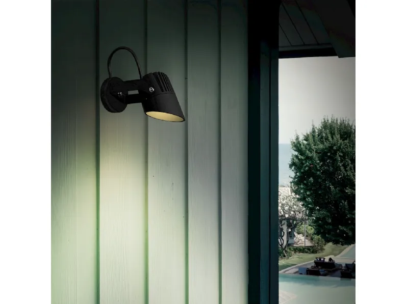 Lampada da parete Flip orientabile in alluminio verniciato di Team Italia