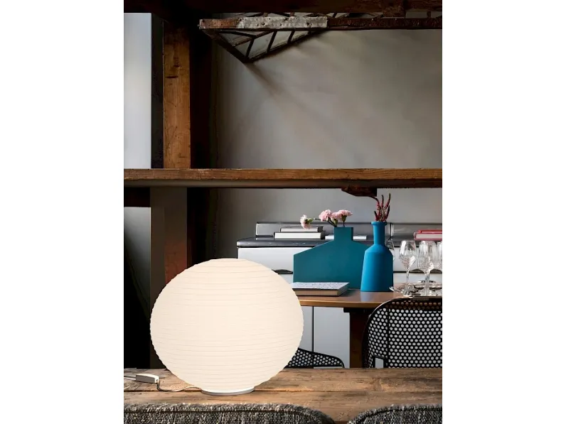 Lampada da tavolo Flow Glass di Rotaliana