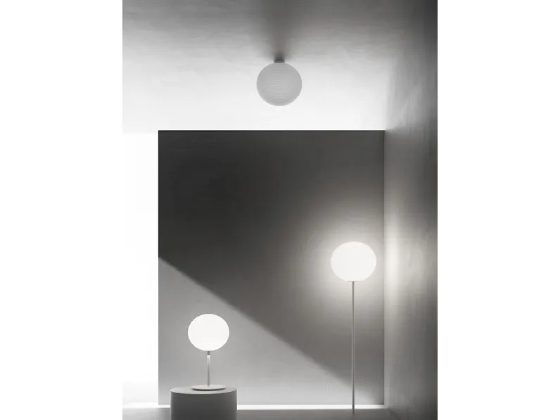 Lampada da tavolo Flow Glass di Rotaliana