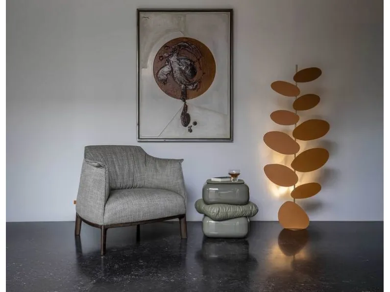 Lampada da terra in ottone Foliage di Poltrona Frau