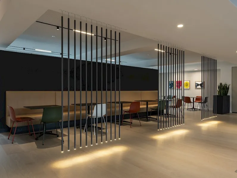 Lampada a sospensione in alluminio Furin di Rotaliana