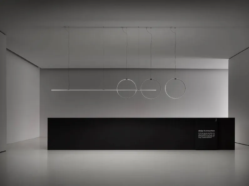 Lampada a sospensione Giro Linea e Tondo di Vesoi