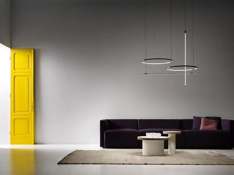 Lampada a sospensione Giro Linea e Tondo di Vesoi