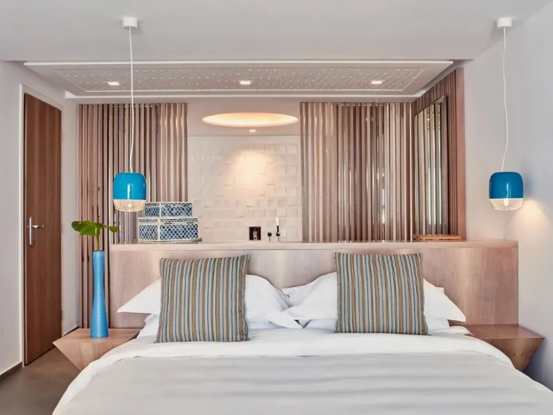 Lampada a sospensione in vetro Gong di  Prandina