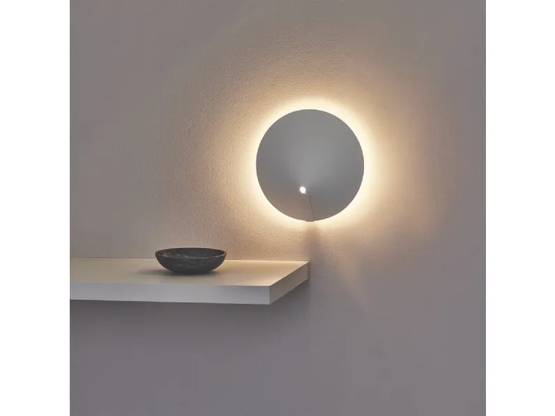 Lampada da parete in acciaio inox Gong Tondo di Vesta