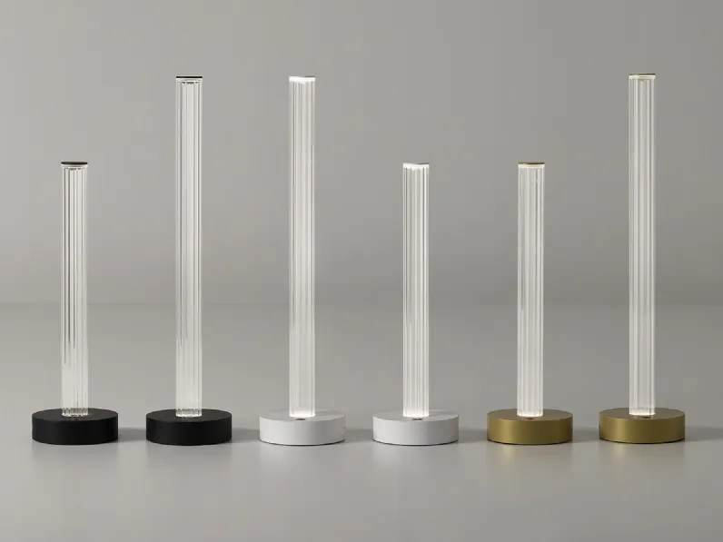 Lampada in vetro Hailoviù da tavolo di Vesoi