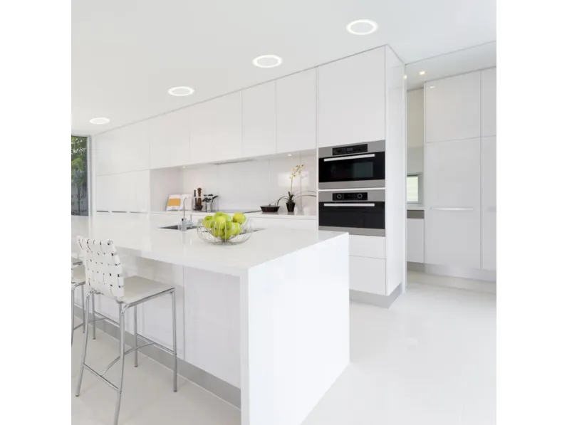 Lampada da soffitto in alluminio e pmma Halo di OLE!