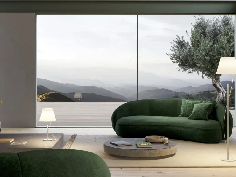 Lampada da terra e da tavolo in metallo Hover con paralume in carta e film polimerico di Lodes