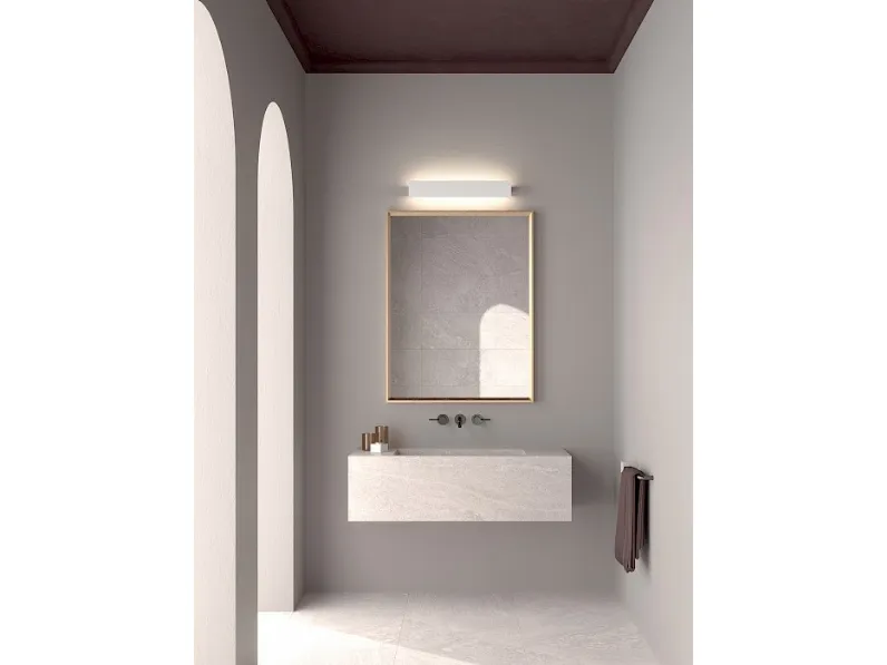 Lampada da parete in metallo con emissione della luce indiretta Ipe di Rotaliana