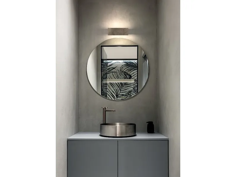 Lampada da parete in metallo con emissione della luce indiretta Ipe di Rotaliana