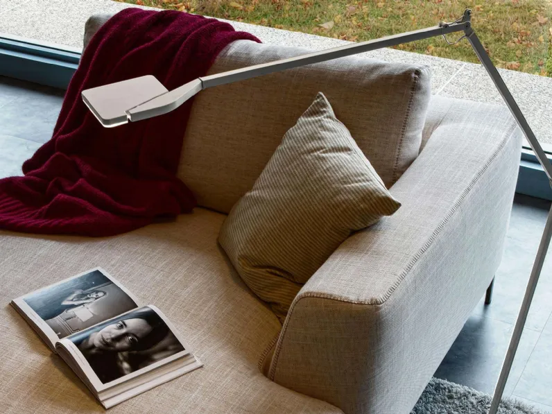 Lampada Jackie da terra in alluminio di Panzeri