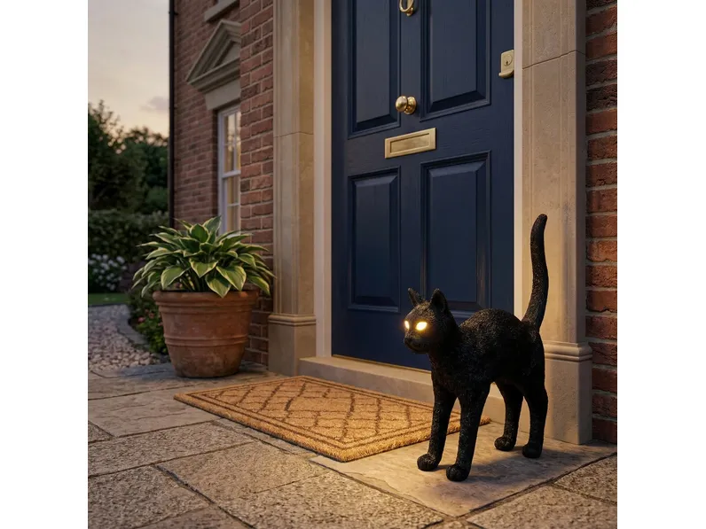 Lampada per esterno Jobby The Cat Black di Seletti