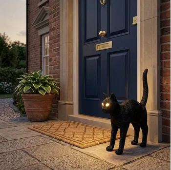 Lampada per esterno Jobby The Cat Black di Seletti