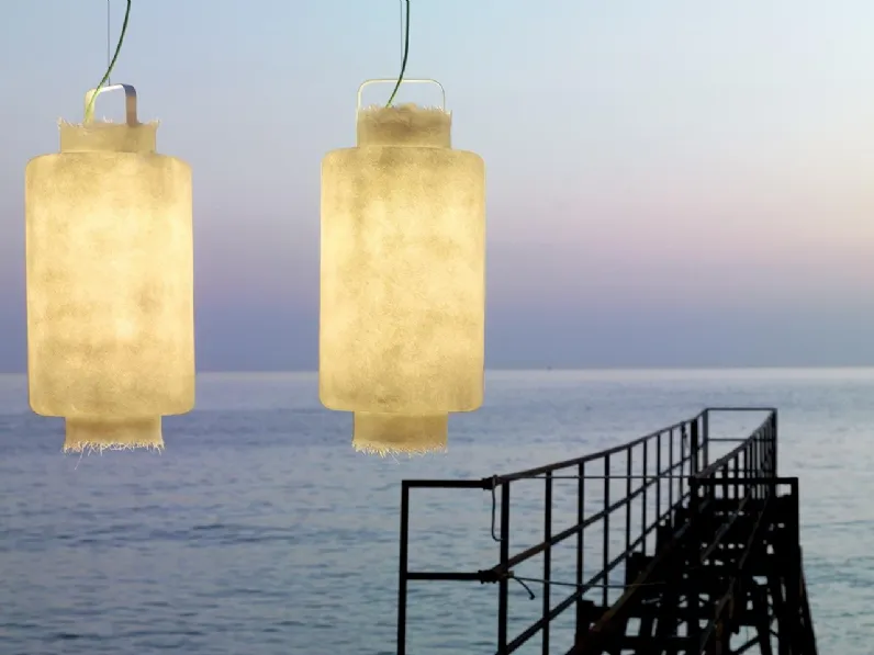 Lampada da esterni in vetroceramica Kimono di Karman