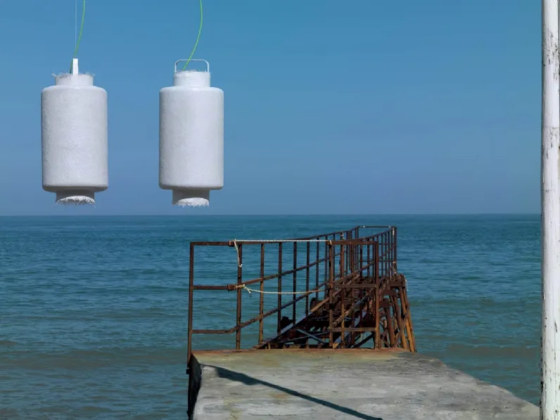 Lampada da esterni in vetroceramica Kimono di Karman