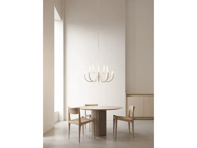 Lampada a sospensione in metallo laccato Snoob di Karman