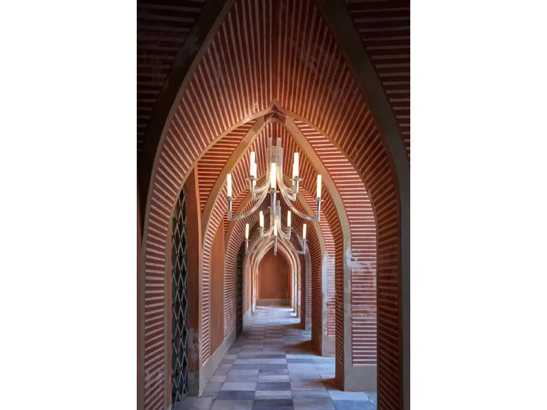 Lampada a sospensione Khan in policarbonato trasparente di Kartell