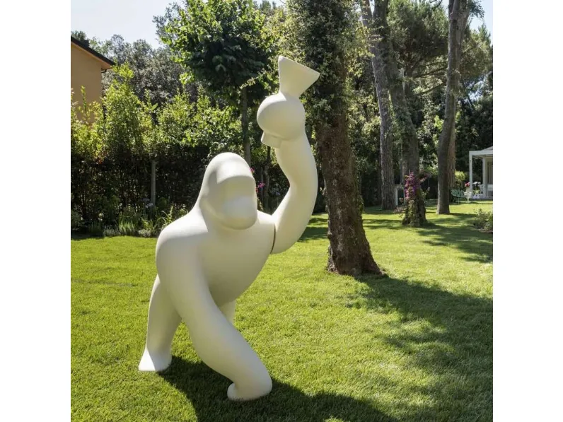 Lampada da terra di design Kong di Qeeboo