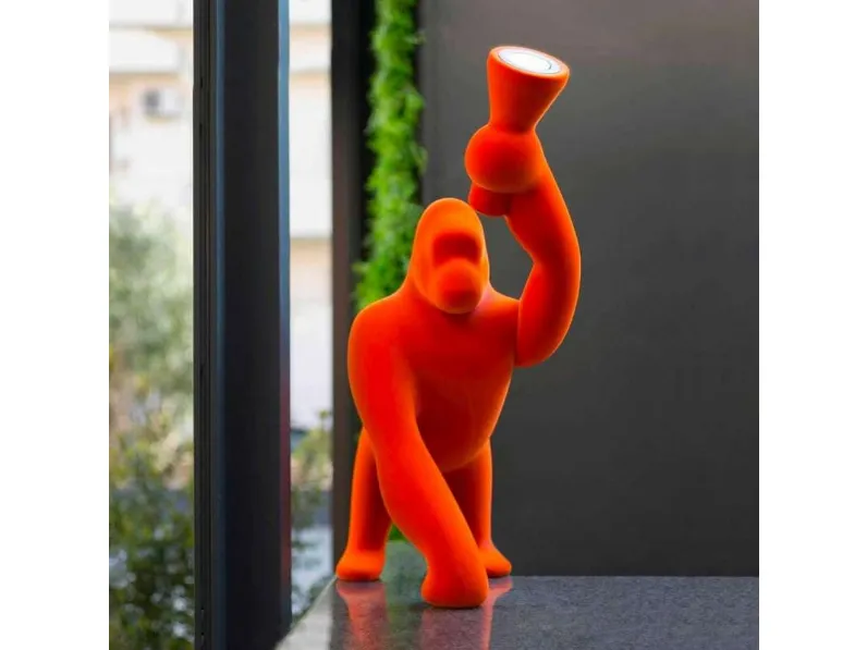 Lampada di design Kong XS Velvet Finish di Qeeboo