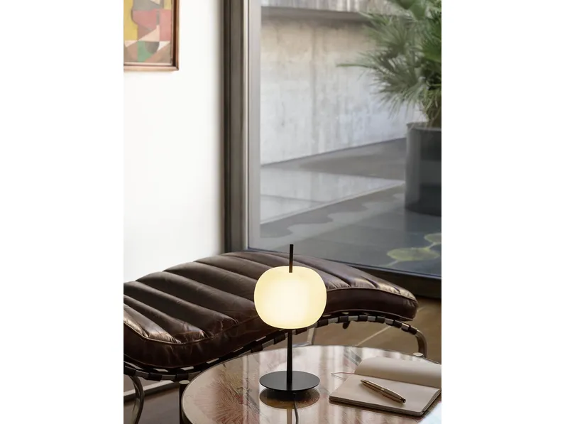 Lampada da tavolo con diffusore in vetro Kushi 10th di Kundalini