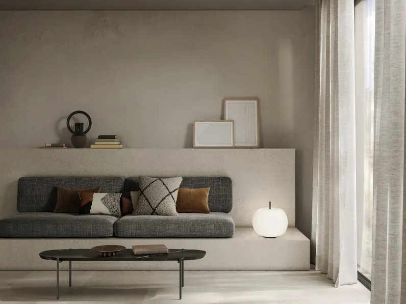 Lampada da tavolo in vetro dalla forma di una mela Kushi Table di Kundalini