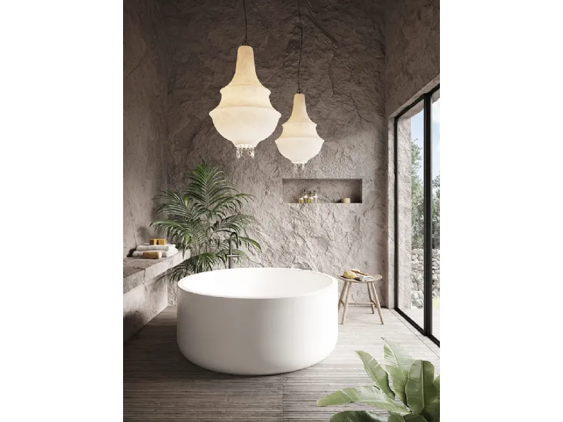 Lampada a sospensione in vetroresina Lady D di Karman