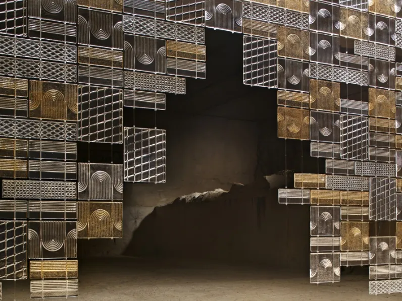 Lampada a sospensione Laminis modulare e decorativa di Fabbian