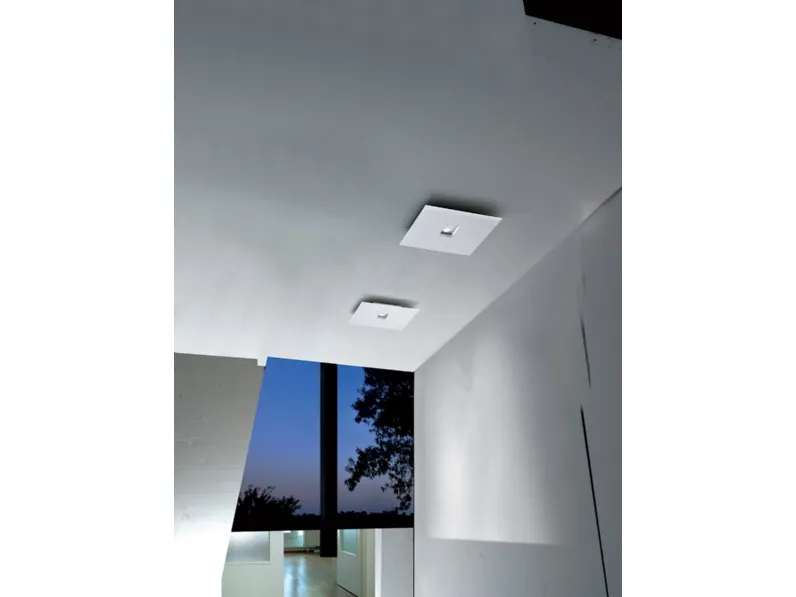 Lampada da soffitto in alluminio dalla forma quadrata Layer di Icone