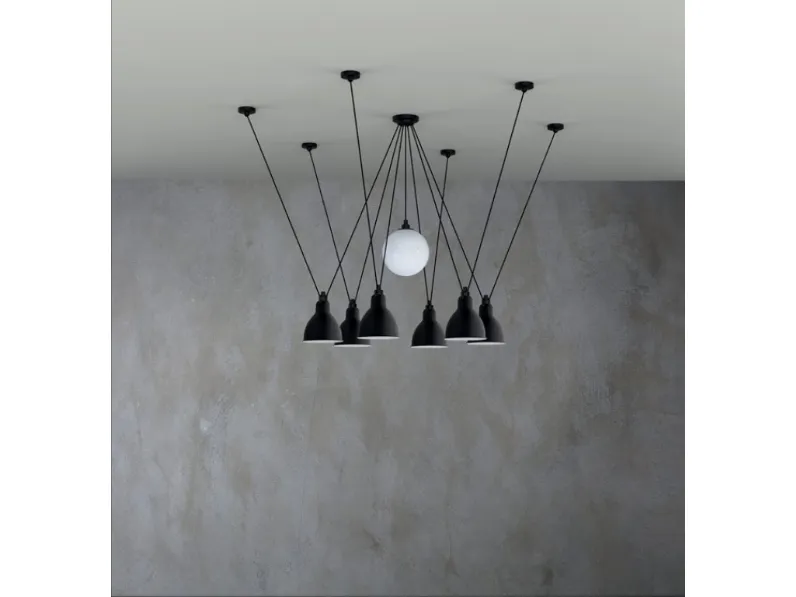 Lampada a sospensione in alluminio Les Acrobats de Gras di Dcw