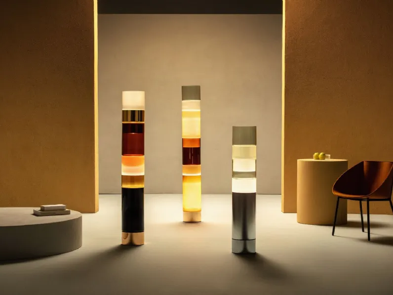 Lampada da terra Stacking di Leucos