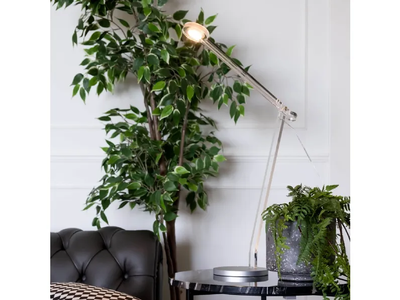 Lampada da tavolo in cristallo acrilico Like Water grande di Vesta