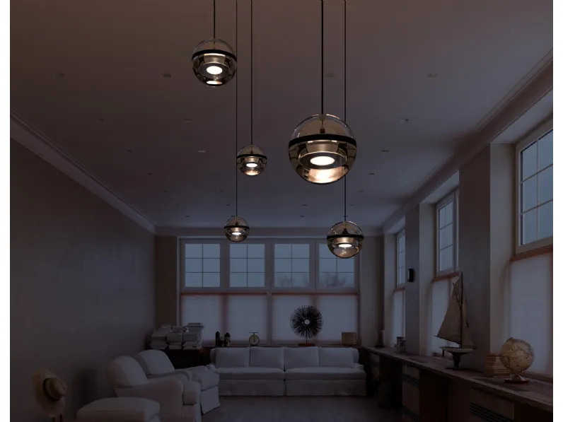 Lampada a sospensione Limbus Chandelier di Lumina