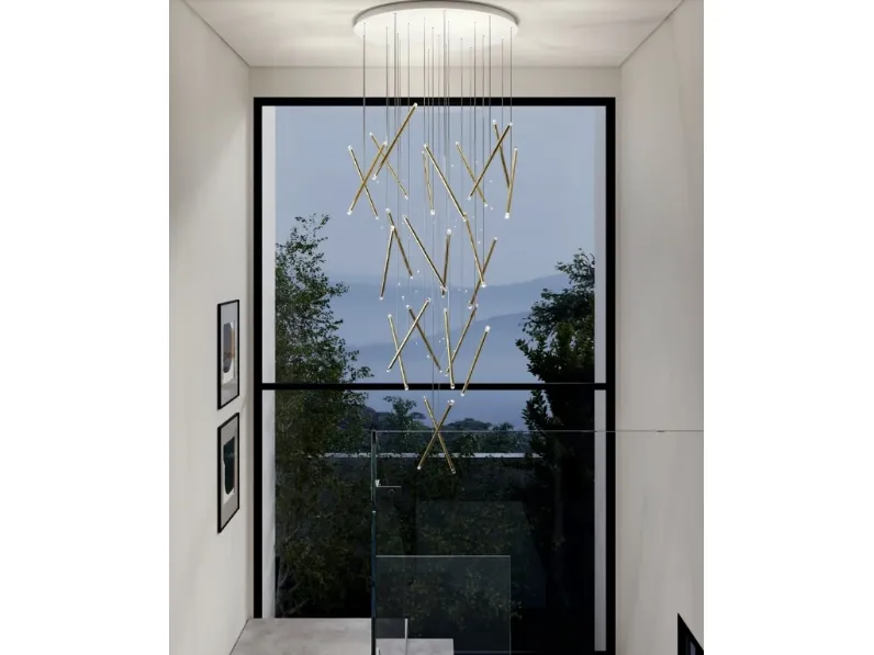 Lampada a sospensione A-Tube Nano Duo di Lodes