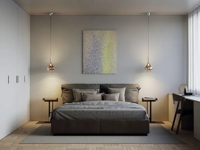 Lampada a sospensione in vetro Sky-Fall di Lodes