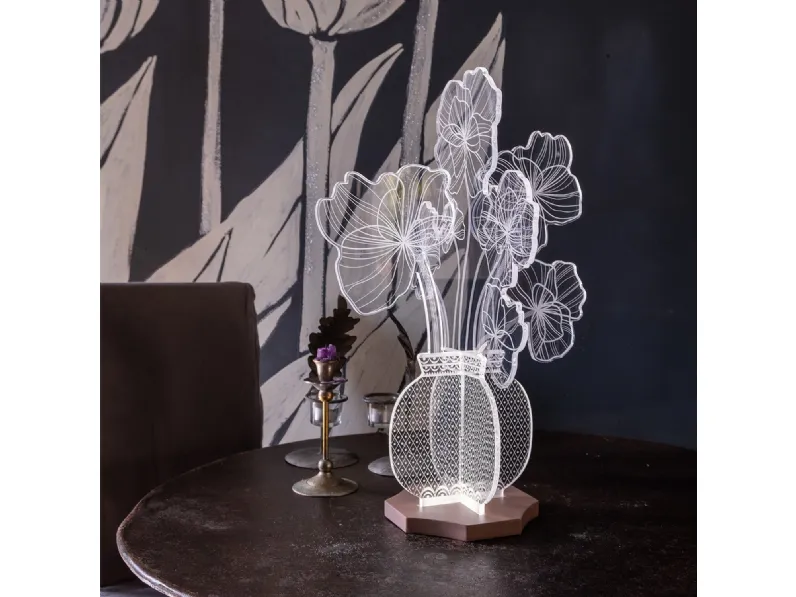 Lampada da tavolo Margot in cristallo acrilico di Vesta