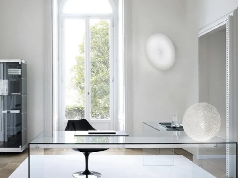 Lampada da tavolo Matassa in metacrilato intrecciato di Egoluce