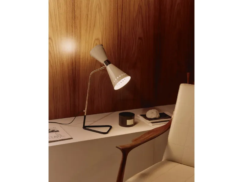 Lampada da tavolo anni '50 Megafono di Stilnovo
