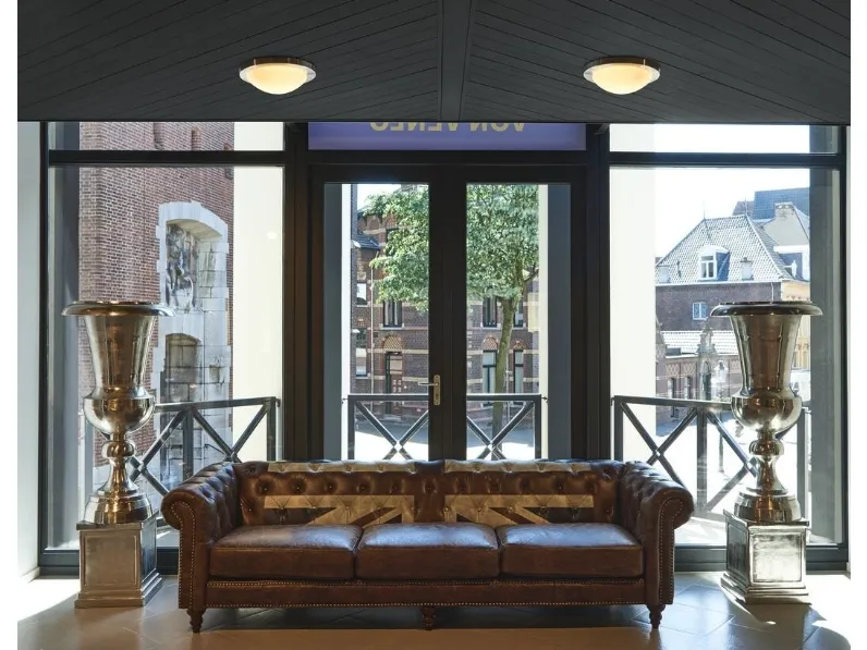 Lampada in vetro satinato e alluminio Melan di SLV