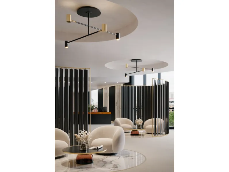 Lampada a soffitto Melanocetus di Contardi