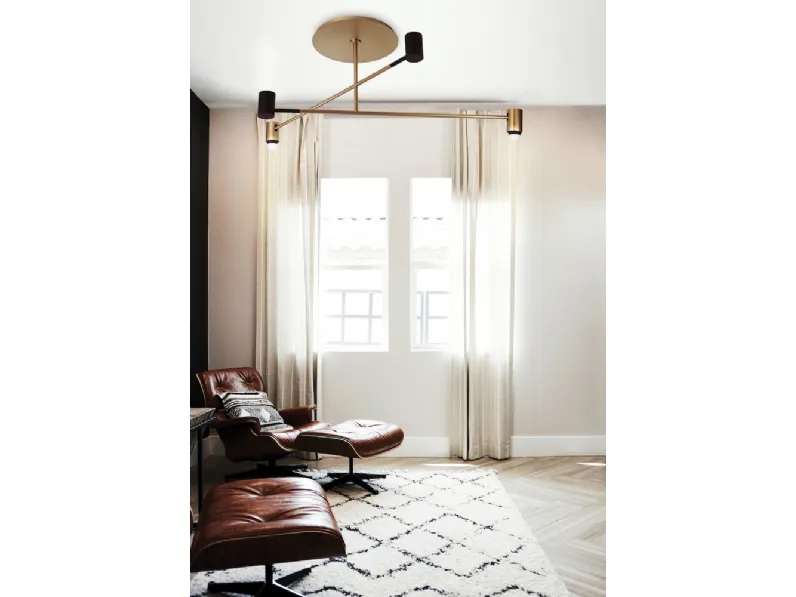 Lampada a soffitto Melanocetus di Contardi