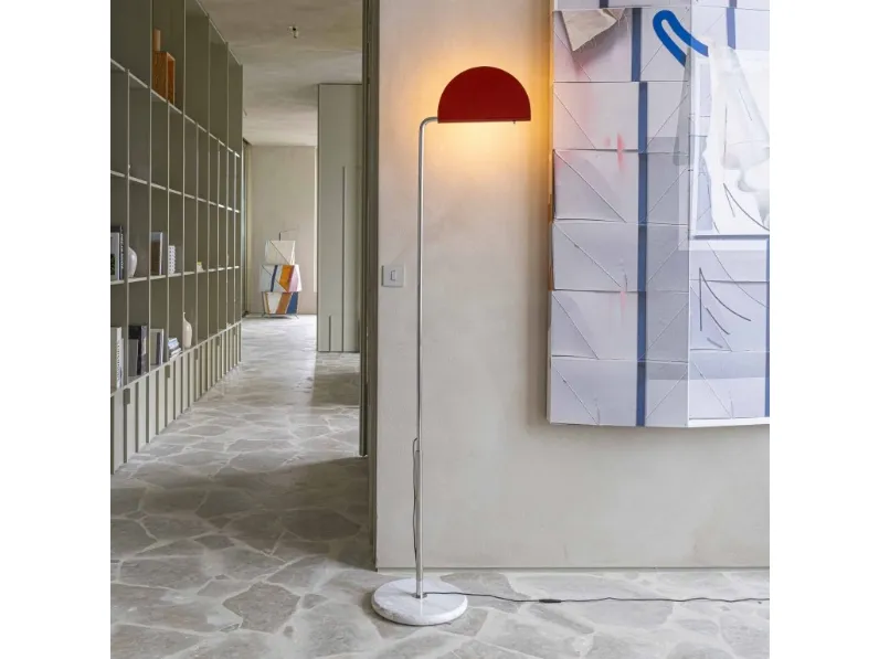 Lampada da terra Mezzaluna di Dcw