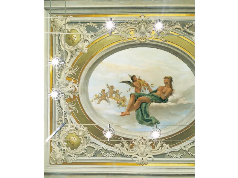 Lampada a sospensione su cavi Minitensofariuno con fari orientabili di Cini&Nils