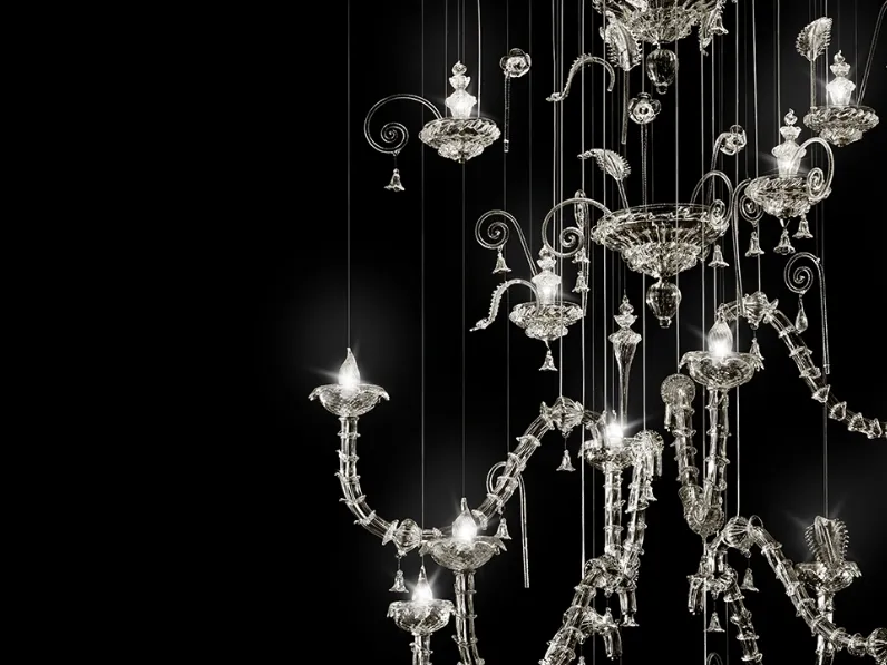 Lampada a sospensione Molecolare scomposto in vetro di Reflex