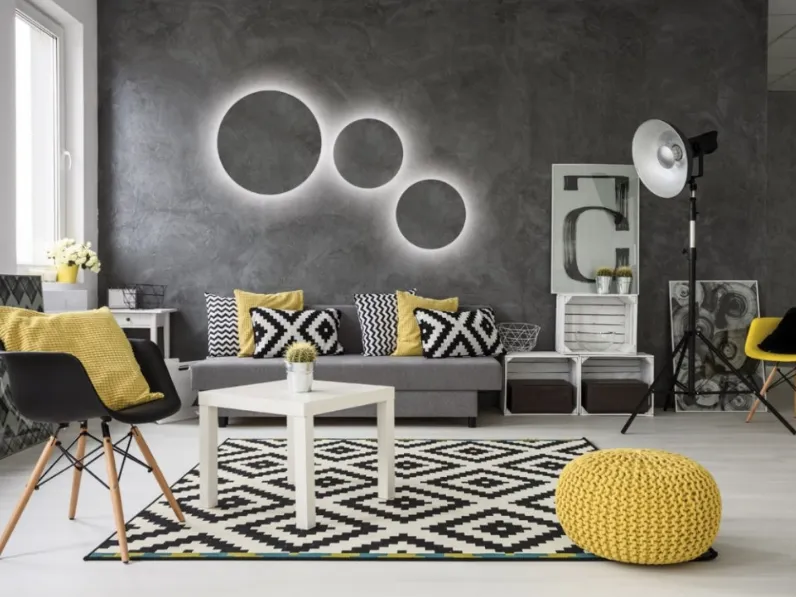 Lampada da parete in MDF Moonlight di Egoluce