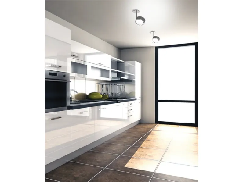 Lampada da parete componibile con corpo illuminante direzionabile Newcomponi di Cini&Nils