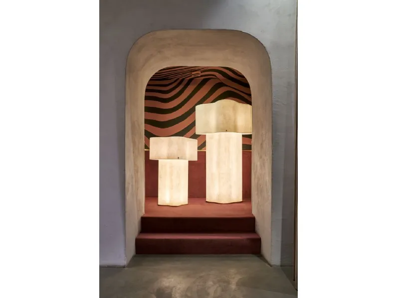 Lampada da terra in vetroresina Nuvola di Baxter