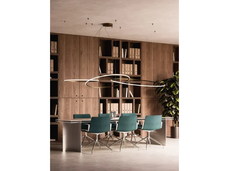 Lampada a sospensione di design Olympic in metallo di Fabbian